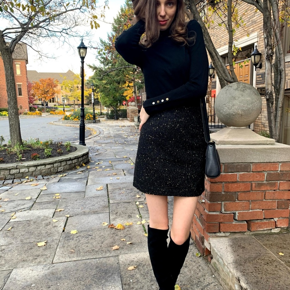 Elegant Babaton Tweed Skirt - Picture 4 of 4